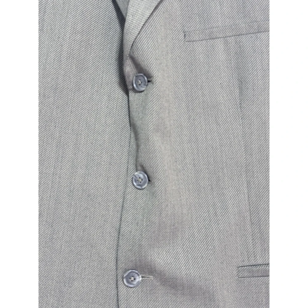 J Ferrar Blazer Mens 44R‎ Gray Wool Blend Custom Fit Single Breasted Sport Coat